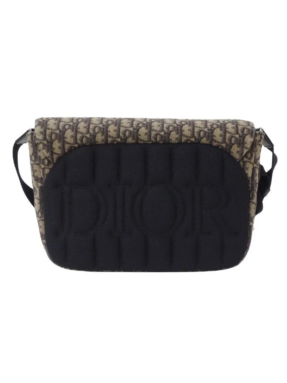 Dior Shoulder Bag Oblique Jacquard Hit the Road Brown